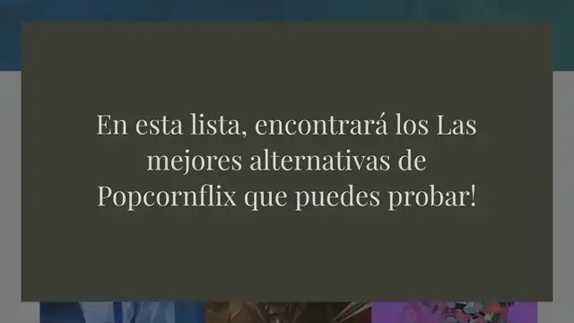 Video thumbnail for Las 15 mejores alternativas de Popcornflix: para ver películas en línea