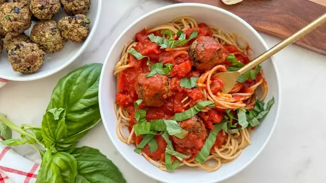 'Video thumbnail for Plant-Based Eggplant Balls Recipe'