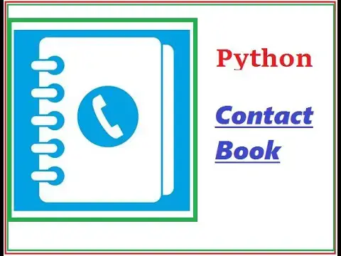 Video thumbnail for Python CBook Project-Demo #AddressBook #Contactbook