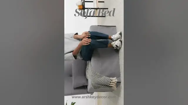 Video thumbnail for Ottoman Sleeper Leisure Sofa cum Bed #shorts