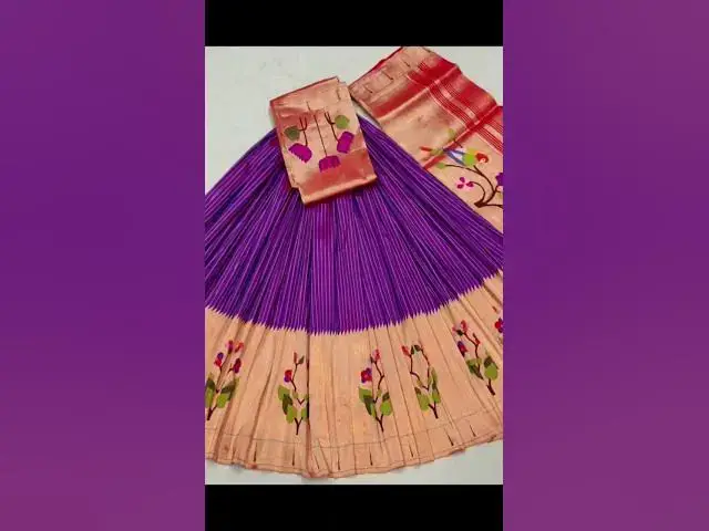 Video thumbnail for Paithani lehenga fabric 4 meters #paithani #lehenga #purehandlooms