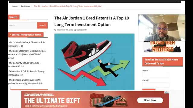 Video thumbnail for The Air Jordan 1 Bred Patent Is A Top 10 Long Term Investment Option