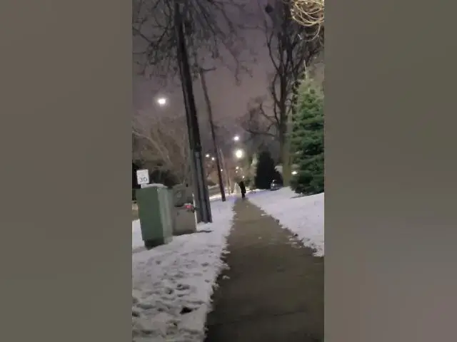 Video thumbnail for tonight very cold snow will be in the way come again soon as possible.