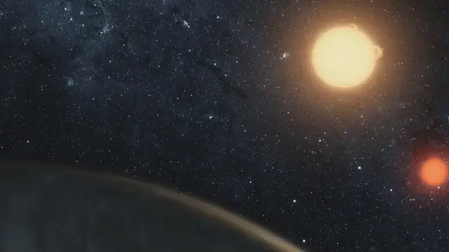 Video thumbnail for Astronomers may have discovered two planets orbiting around the same star