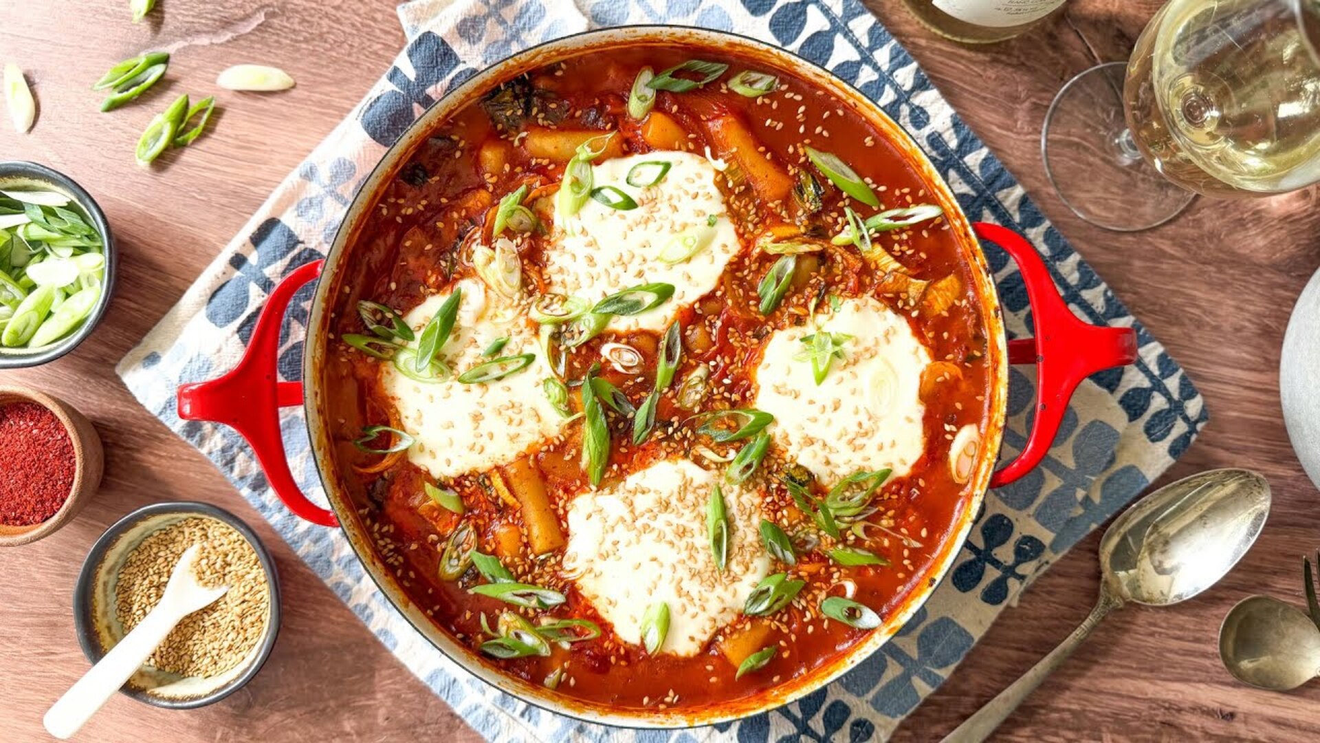 Video thumbnail for Spicy Baked Tteokbokki With Burrata Recipe