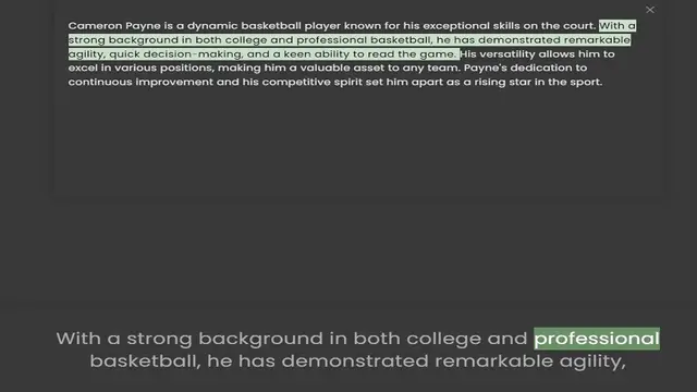 Video thumbnail for Cameron Payne is a dynamic basketball player known for his exceptional skills on the court. With a strong background in both college and professional basketball, he has demonstrated remarkable agility, quick decision-making, and a keen ab