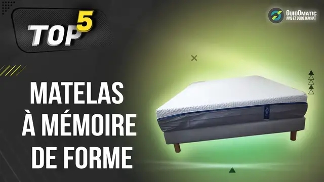 Video thumbnail for ⭐️ MEILLEUR MATELAS À MEMOIRE DE FORME (2022) - Comparatif & Guide d'achat