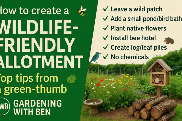 'Video thumbnail for How to create a wildlife-friendly allotment garden: Top tips from a green-thumb'