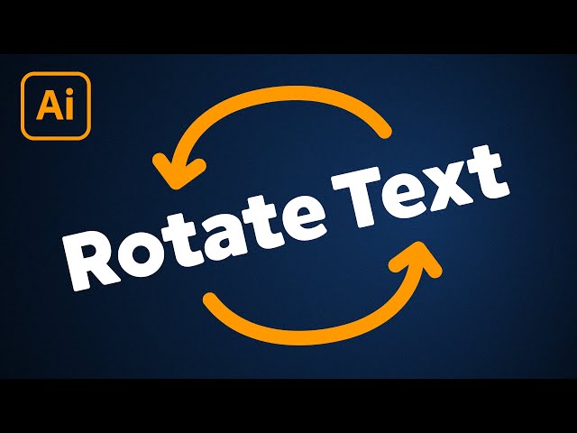 Video thumbnail for How to Rotate Text in Illustrator