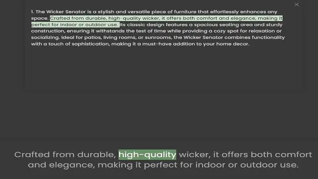 Video thumbnail for space. Crafted from durable, high-quality wicker, it offers both comfort and elegance, making it perfect for indoor or outdoor use. Its classic design features a spacious seating area and sturdy construction, ensuring it withstands the te