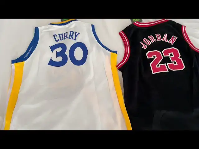 'Video thumbnail for Steph Curry vs Michael Jordan Youth Jerseys – Two GOAT Eras, One Legacy!'