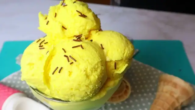 'Video thumbnail for Mango Ice Cream Recipe'