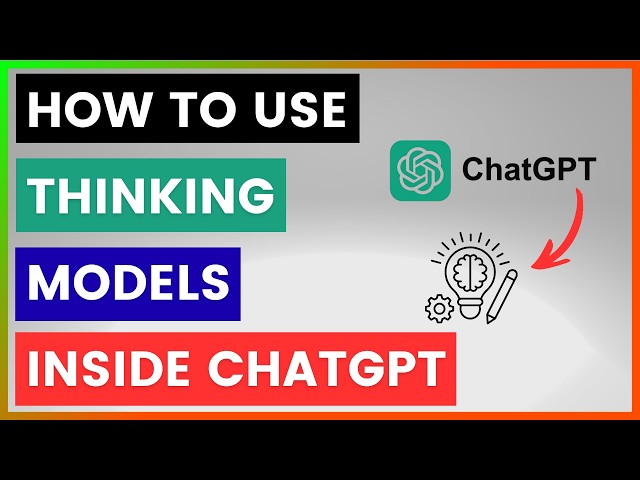Video thumbnail for How To Use Thinking Models Inside ChatGPT? [in 2026]