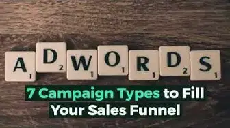 Video thumbnail for 7 Campaigns Types to Fill your Sales Funnel - PPC (Pay Per Click Advertising)