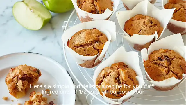 Video thumbnail for apple muffin recipe