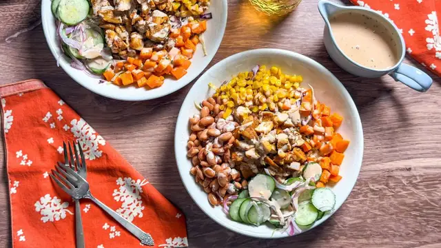 Video thumbnail for BBQ In A Bowl' Chicken Salad Recipe
