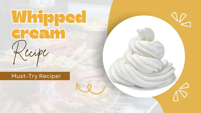 Video thumbnail for Homemade Whipped Cream Recipe