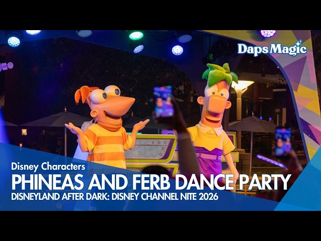 Video thumbnail for Phineas and Ferb Dance Party | Disneyland After Dark: Disney Channel Nite 2026  4K