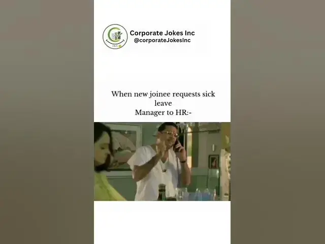 'Video thumbnail for New Joinee who always take leave π
π€£ #officelife #corporate'