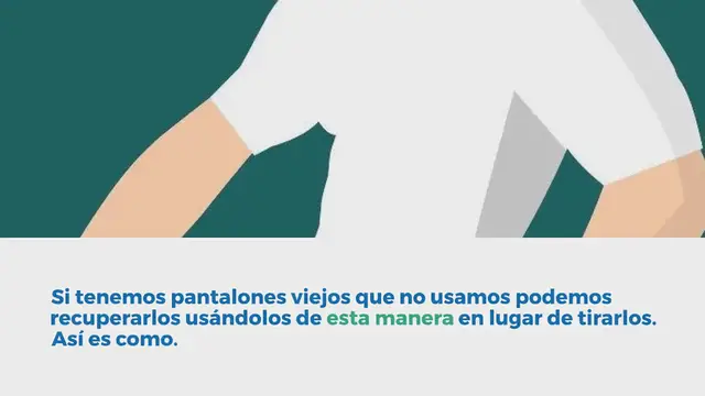 Video thumbnail for Los pantalones viejos no se tiran a la basura: si los reutilizas de esta manera te vienen bien
