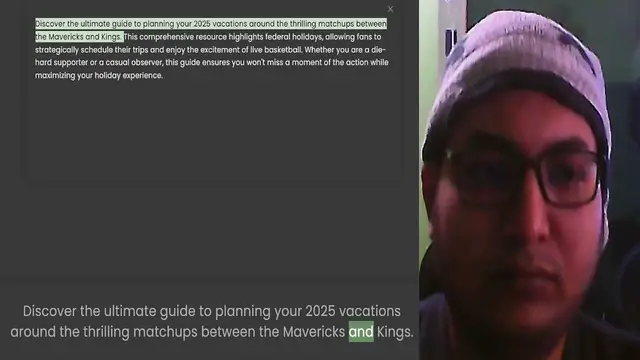 'Video thumbnail for Discover the ultimate guide to planning your 2025 vacations around the thrilling matchups between the Mavericks and Kings. This comprehensive resource highlights federal holidays, allowing fans to strategically schedule their trips and en'