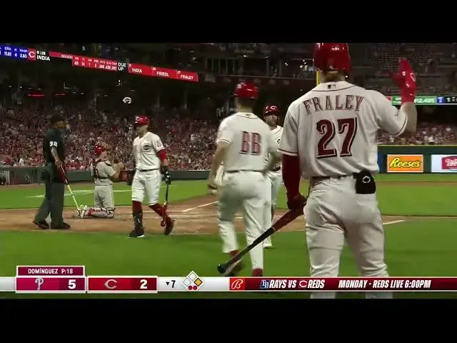 'Video thumbnail for Jonathan India WHACKS a RBI Single! | Cincinnati Reds | 4/14/2023'