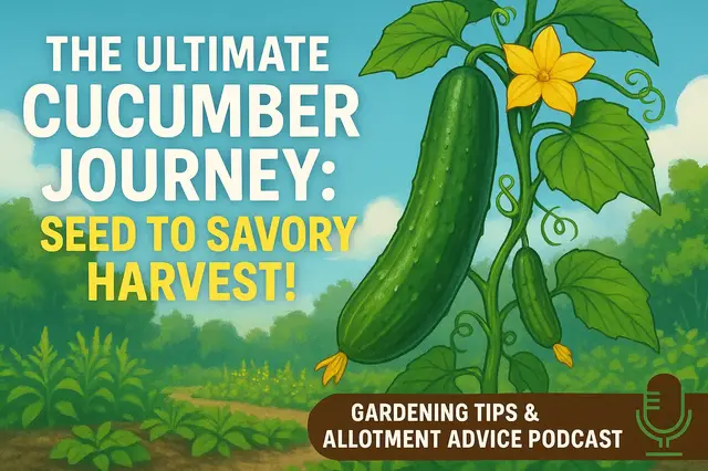 'Video thumbnail for The Ultimate Cucumber Journey: Seed to Savory Harvest!| Gardening Tips & Allotment Advice Podcast'