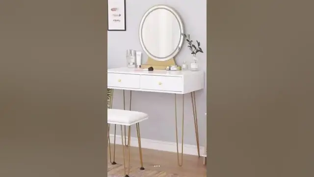 Video thumbnail for Glam Up with a Dressing Table | Makeup Organizer | Furniture #shorts