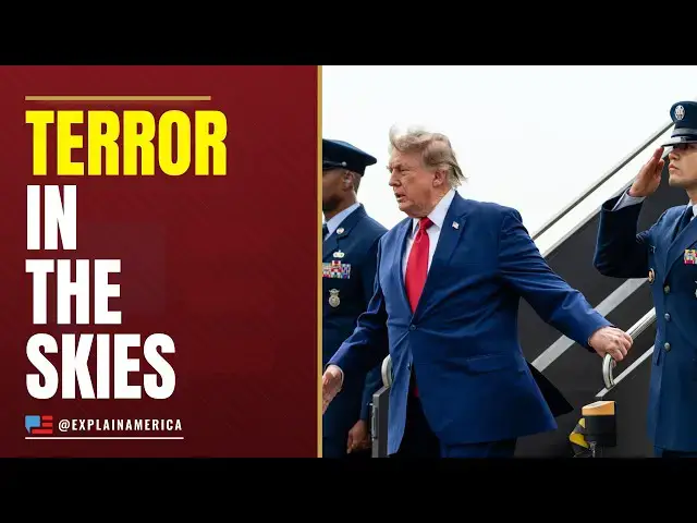 Video thumbnail for Air Force One Emergency With Trump Aboard - Military Responds
