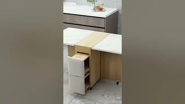 Video thumbnail for Folding Dining Table | Space Saving Furniture #shorts