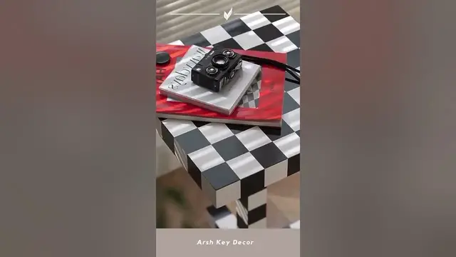 Video thumbnail for Checker Board Table | Coffee Table | Side Table #shorts