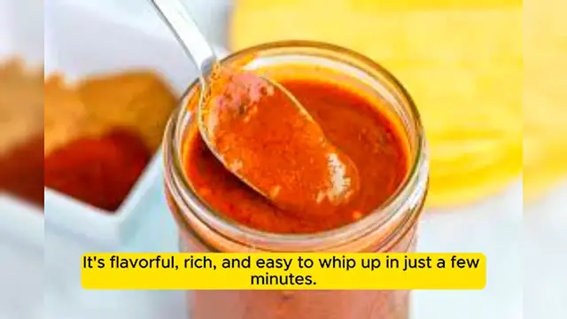 Video thumbnail for Homemade Enchilada Sauce Recipe