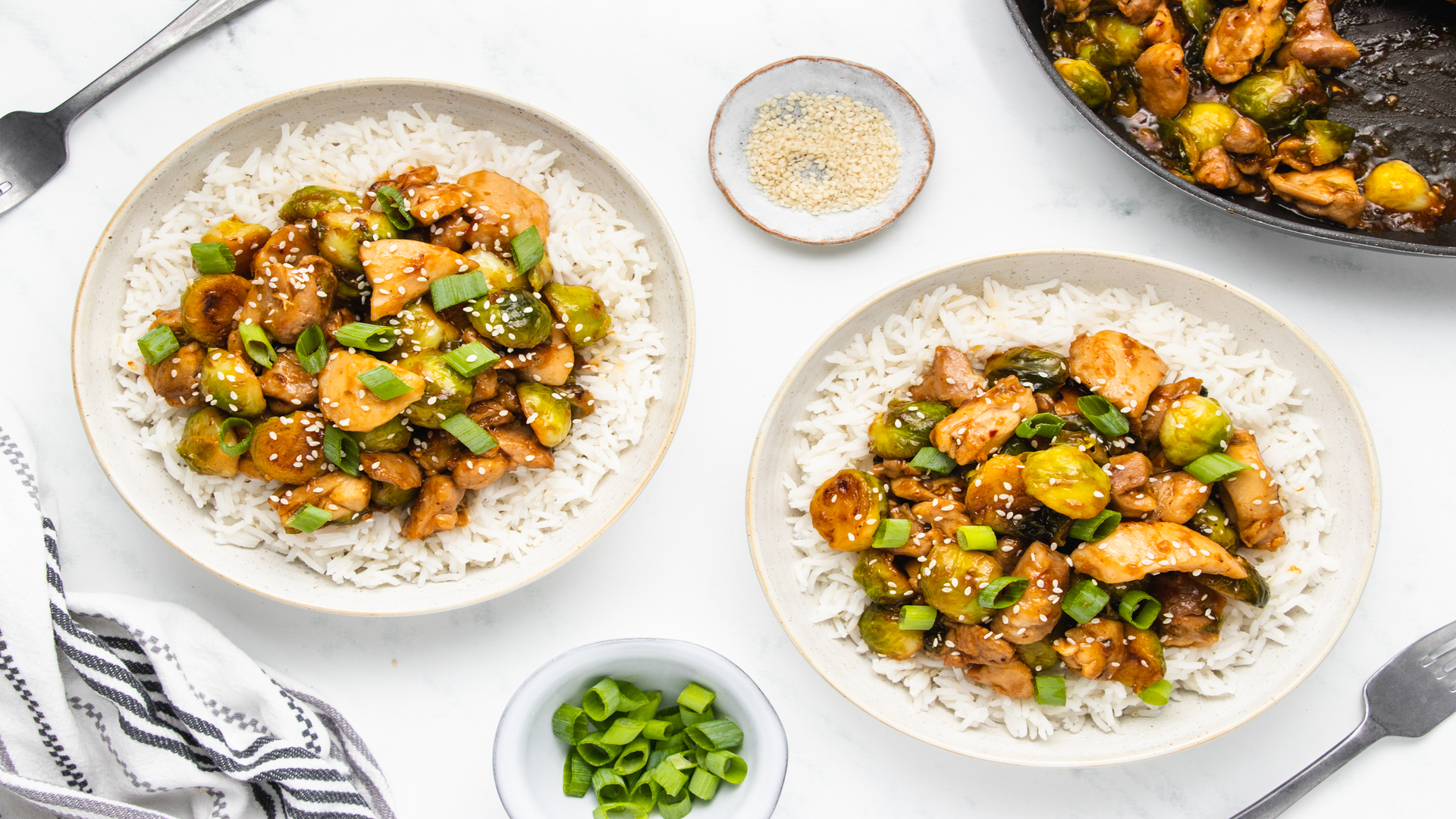 Video thumbnail for Simple Chicken And Brussels Sprouts Stir-Fry Recipe