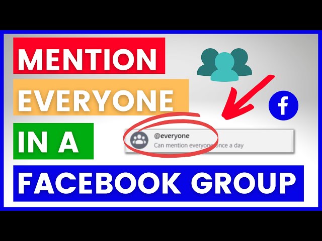 Video thumbnail for How To Mention & Notify Everyone In A Facebook Group? [in 2025]