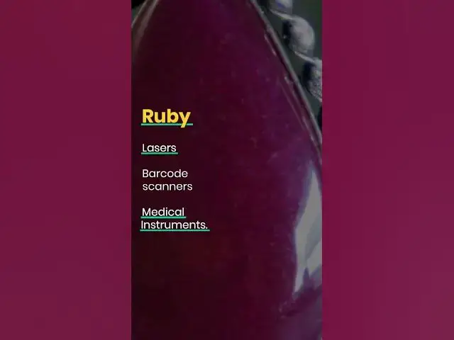 Video thumbnail for How gemstones are used in science and technology