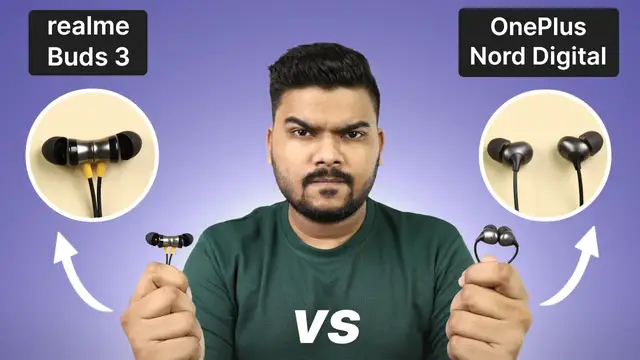 'Video thumbnail for realme Buds 3 vs OnePlus Nord Digital: Which 3.5mm Wired Earphones to Buy?'