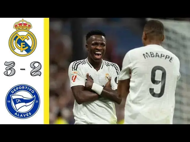 'Video thumbnail for Real Madrid VS Alavés 3 - 2 | Match Highlights LaLiga'