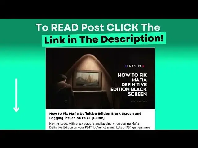 Video thumbnail for How to Fix Mafia Definitive Edition Black Screen and Lagging Issues on PS4? [Guide]