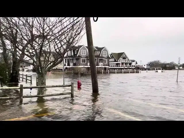 Video thumbnail for Flooding at Lake and Harris - Bay Head