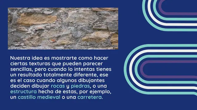 Video thumbnail for Como dibujar texturas de piedra y roca