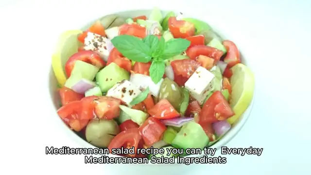 Video thumbnail for Mediterranean salad recipe