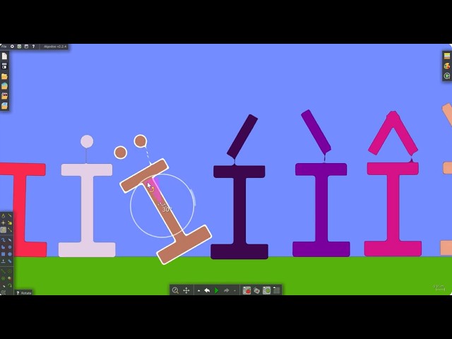 Video thumbnail for Fixed Duesh Alphabet Band | Algodoo Version