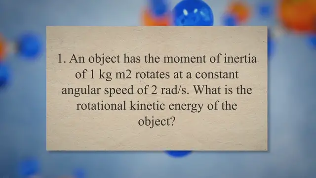 Video thumbnail for Rotational kinetic energy – problems and solutions