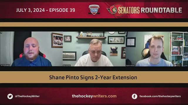 Video thumbnail for Senators - Reaction to Shane Pinto's New Contract