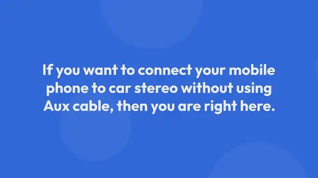 Video thumbnail for Connect Phone To Car Stereo Without Aux