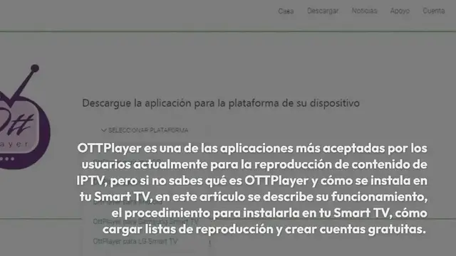 Video thumbnail for OTTplayer: Cómo ver IPTV gratis en tu Smart TV