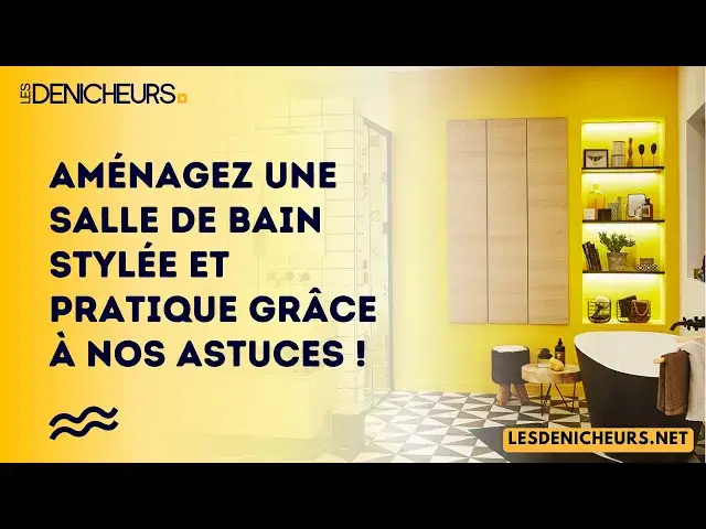 Video thumbnail for Aménagez une salle de bain stylée et pratique grâce à nos astuces !