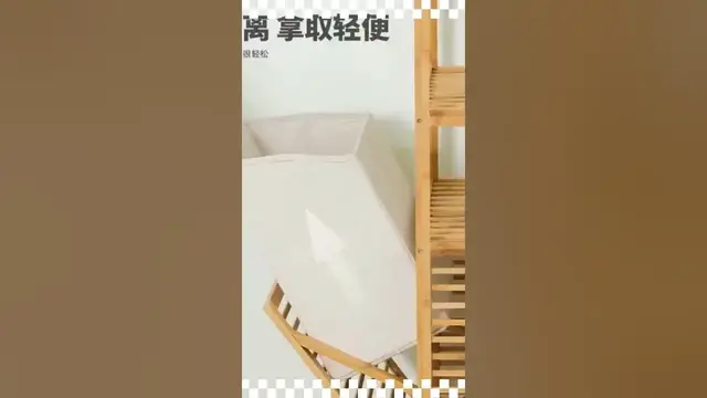 Video thumbnail for Organize in Style: Wooden Laundry Basket #shorts