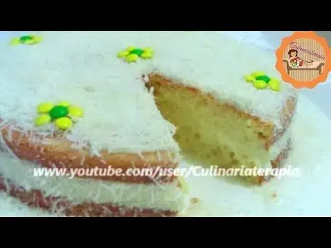 Video thumbnail for BOLO GELADO DE COCO MOLHADINHO E SUPER RECHEADO COM CREME DE COCO @Culinariaterapia