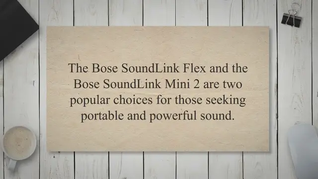 Video thumbnail for Bose SoundLink Flex vs Bose SoundLink Mini 2